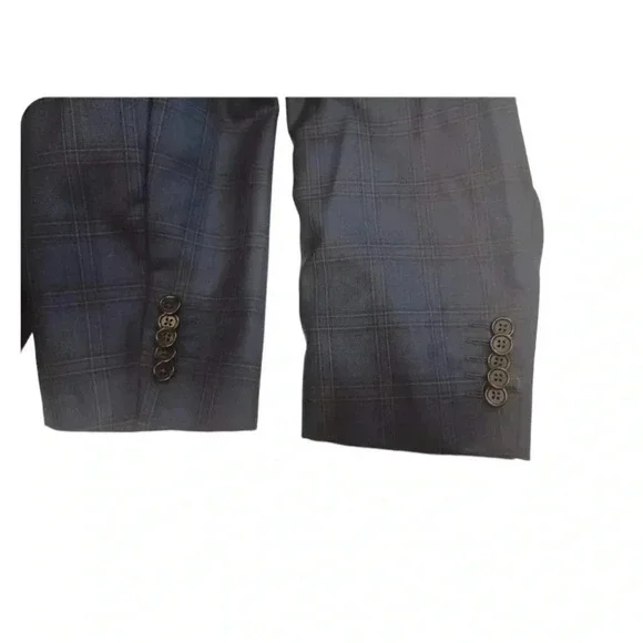 Austin Reed Signature Blue  Wool Blazer Size 46R - Picture 6 of 11